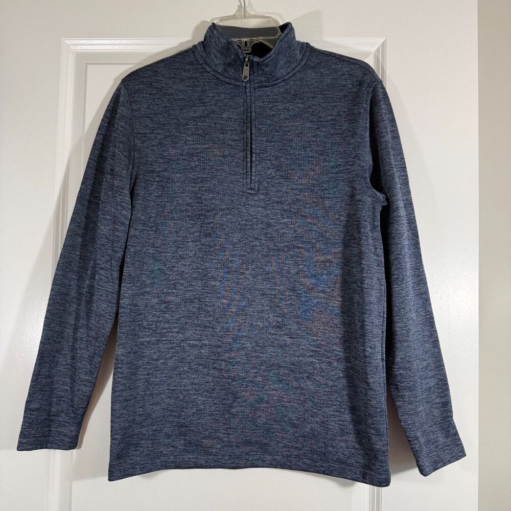 Rorie Whelan Golf Quarter Zip Pullover Navy Heathered Men's Size S